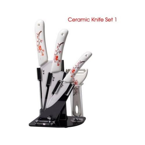 Kitchen Ceramic Knife Sets Cooking Tools cozinha faca de ceramica utilidade de cozinha cuchillo ceramico 5pcs/set knifes kitchen