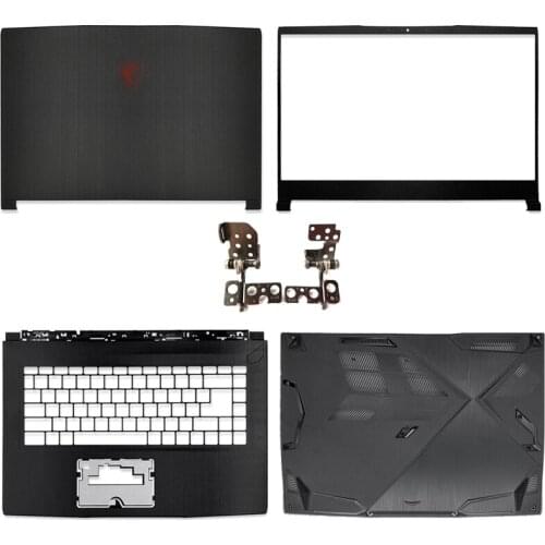 New LCD Back Cover/Front Frame/Hinges/Handrest/Bottom Case for msi gf63 8rc 8rd gf63vr MS-16R1 black top case