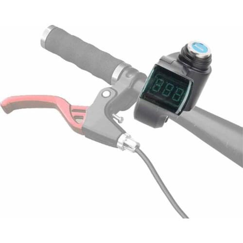 New Throttle Voltmeter with Green Digital Voltage Display and Lock for E-Bike Scooter Tricycle for 12-99V electric bike, scooter