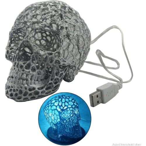 Retro Vintage Hollow Head Scary Holiday Lamp Home Bar Lighting Halloween Decor Scary Skull Hollow Head Headlight 21 Dropshipping