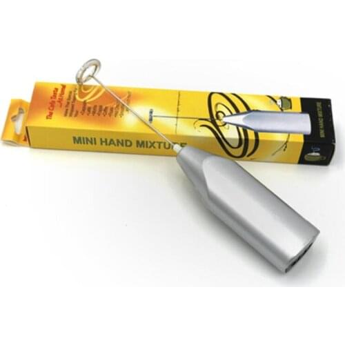 1pc Handheld Stainless Steel Milk Frother Foaming Blender Espresso Cappucino Latte Maker Battery Operated Beater Stirrer