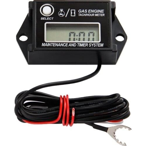 Free Shipping Waterproof Motocross Hour Counter RPM Meter for Mini Dune Buggies Paragliding outboard chainsaw jet ski