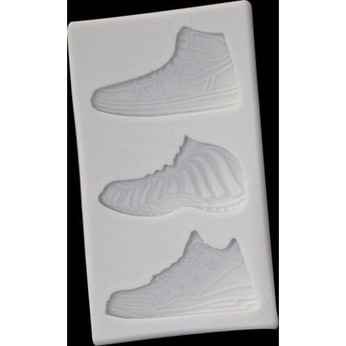 Silicone Mould for 3 Kinds of Sports Shoes, Basketball Shoes and Cakes mold 15-698