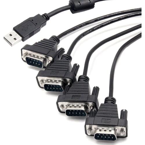 UT-8814 USB2.0 to 4-port RS-232 Serial Line Com Port to Wiring Serial Port Smart Converter