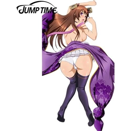 JumpTime 13cm x 6.9cm Anime Hyakka Ryouran Samurai Cute Girls Vinyl Wrap Sexy Beauty Sexy Decal Waterproof Car Stickers