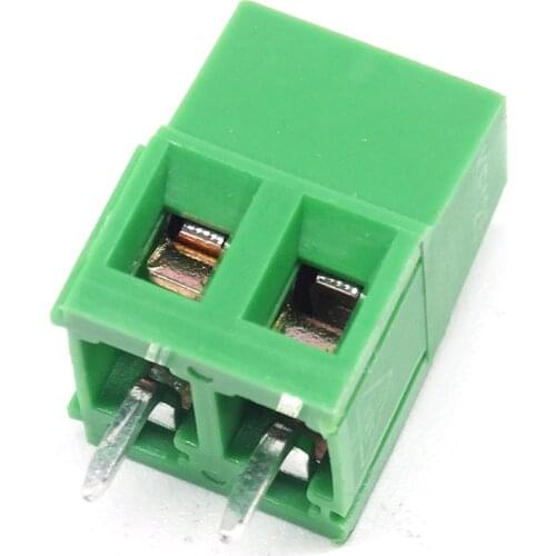 50pcs 5.08mm/0.197" Pitch 2P PCB Screw Terminal Block 128-5.08-2P,UL 300V10A IEC 250V24A Straight, CE Rohs UL