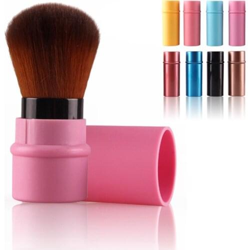 F8Color Portable 1PC Retractable Blush Makeup Brush Retractable Pro Foundation Cosmetic Blusher Face Powder Brushes Beauty Tools