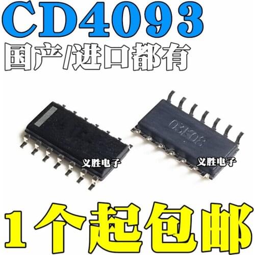 10 pçs/lote CD4093 CD4093BM SOP14
