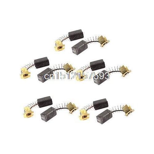 10 Pcs 12mm x 6mm x 6mm Spring Type Power Tool Carbon Brushes