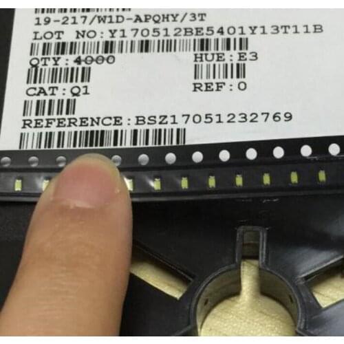100pcs/lot 19-217/W1D-APQHY/3T Chip LED SMD-0603 highlight LED WHITE 0603 white light