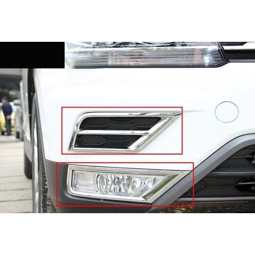 2013 14 For Volkswagen Tiguan 2013 2014 Chrome Front Head Light Lamp Headlight Cover trims
