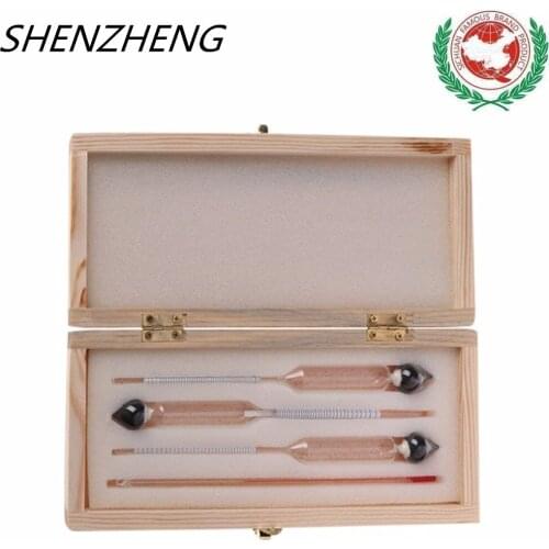 3Pcs/Set Alcohol Tester Set Alcohol Concentration Meter HOMEbrew AlcohoLOmeter