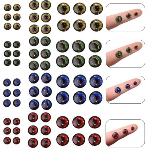 720Pcs 5D Fishing Lure Eyes Fly Tying Material Holographic Artificial Fish Eye Fishing Accessories Sticker 6mm 8mm 10mm