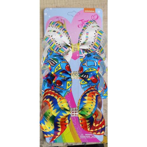 NEW 3pcs/ "Back to school "Hair Bows for Girls Bows Alligator Clips Barrettes Accessories headwear hairclip