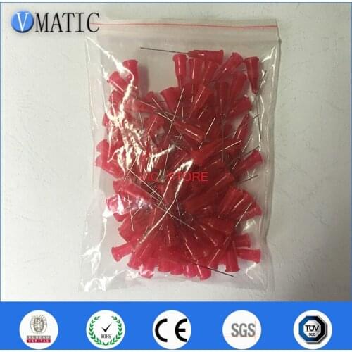 Free Shipping 1.5'' 25G TE Premier Glue Luer Lock Dispensing Needle Tips 1-1/2 Inch