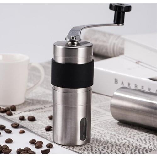 Large Creative Stainless Steel Kitchen Manual Hand Handmade Crank Bean Coffee Grinder Kitchen Tool Grinders Mill Coffee Tools