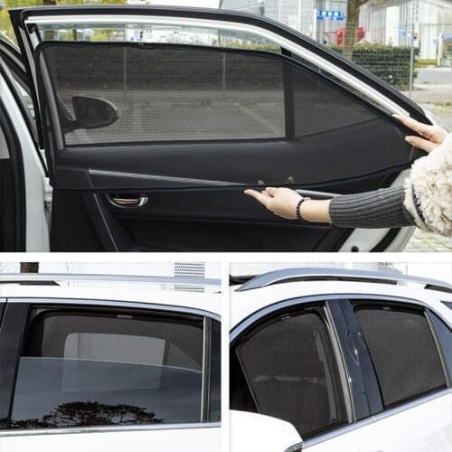 For Mazda Axela M3 Sedan BM 2013-2018 Front Windshield Car Sunshade Side Window Blind Sun Shade Magnet Indoor Visor Mesh Curtain