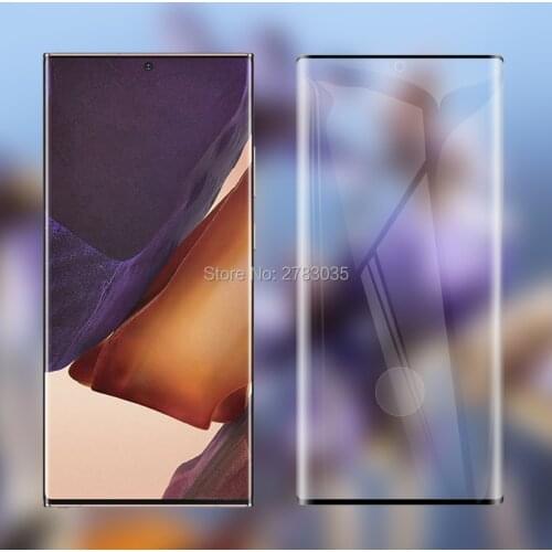 For Samsung Galaxy Note20 Ultra 5G 9H Hardness 3D Full Cover Slim Toughened Curved Tempered Glass Film Screen Protector Guard