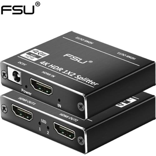 HDMI Splitter HD 1080p 4K 60Hz HDCP Video HDMI Switch Switcher Split 1 in 2 Out Amplifier Display ForcPS3 HDTV Xbox PC