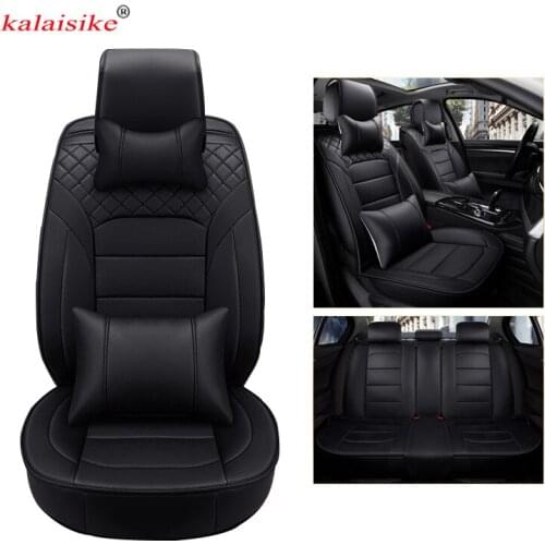 Kalaisike quality leather universal car seat covers for Toyota all models Venza Crown Camry RAV4 YARiS Levin verso VIOS Corolla