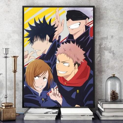 Canvas Picture Home Decoration Japanese Boy Anime Poster HD Prints Mural Art Modular Living Room Frameless Painting