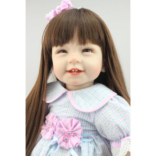 55CM Simulation Princess Doll Baby Sleeping Accompany Dolls Little Girl Play House Toy Early Education Birthday Christmas Gifts