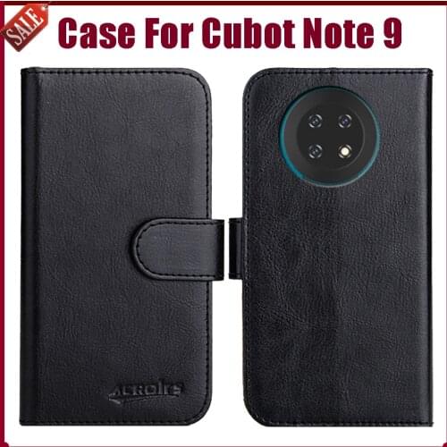 Hot! Cubot Note 9 Case 5.99" Fashion 6 Colors Flip Soft Leather Wallet Cover For Cubot Note 9 Case Phone Holder Bag
