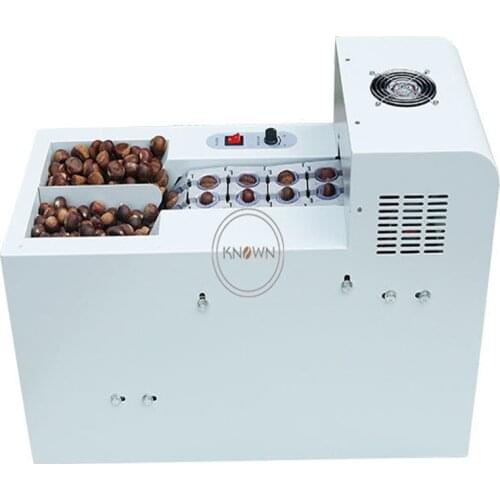 Double Chain Chestnut Sheller Cracker Machine Nut Skin Opening Cutting Shelling Machines