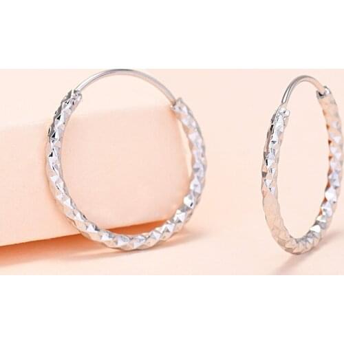 Lyvior Big Double Circle Drop Earrings Temperament Car Flower Earring Fashion Exaggerated Round Face Slimming Jewelry 2Pcs/lot