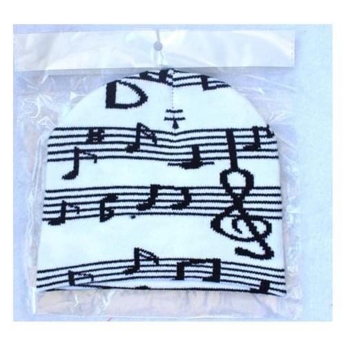 Beanie Mens Womens Ski Cap Hat Music Notes Winter Ski Snow Board Toque Tuque