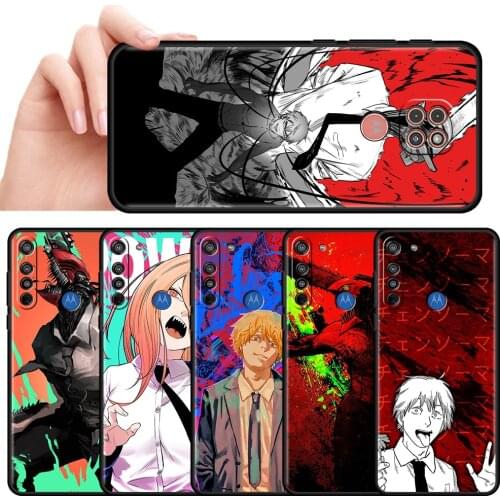 Soft Case For Motorola One Fusion Plus G9 Play G8 Power Lite E6s G Stylus G30 Hyper G60 G50 G40 Phone Cover Anime Chainsaw Man