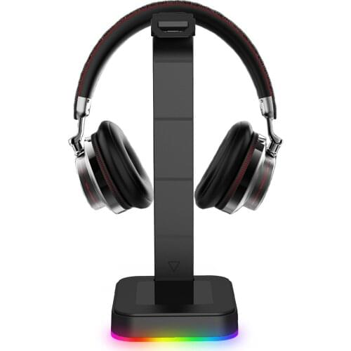 D9 RGB Headphone Stand over-ear Headset Desk Bracket Earphone Holder Display Shelf USB Support Gamer Gaming PC Accessories