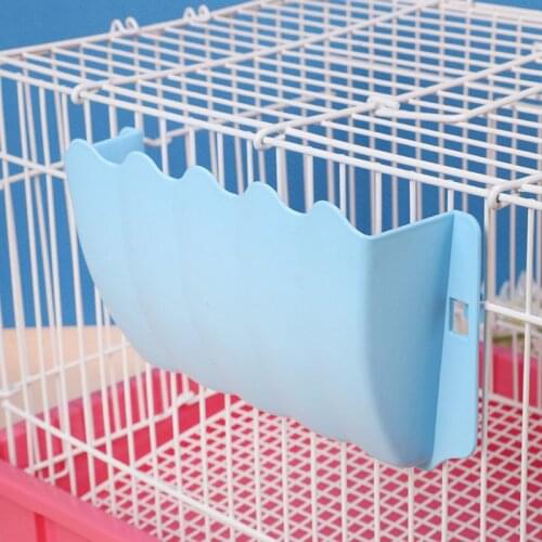Small Animals Bowl Small Pet Rabbit Grass Feeder Rack Fixed External Shelf Plastic Grass Hay Bowl Rack Cat Guinea Pigs