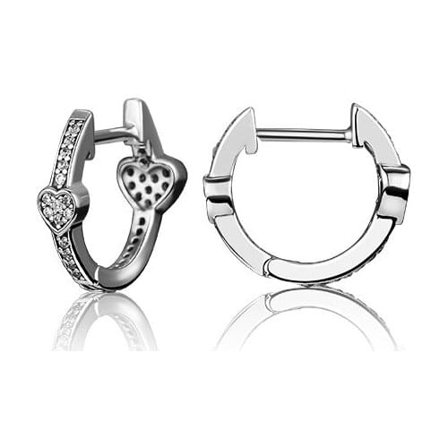 New Forever Hearts Hoops Earring 2021 Trend for Women 925 Sterling Silver Jewelry Pendientes Free Shipping Orecchini Oorbellen