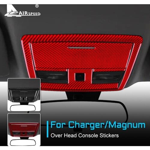 Carbon Fiber for Dodge Magnum Charger 2008 2009 2010 Accessories Interior Trim Car Over Head Console Roof Reading Light Sticker