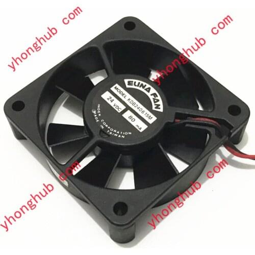 ELINA FAN KDB240615M DC 24V 80mA 60x60x15mm Server Cooling Fan