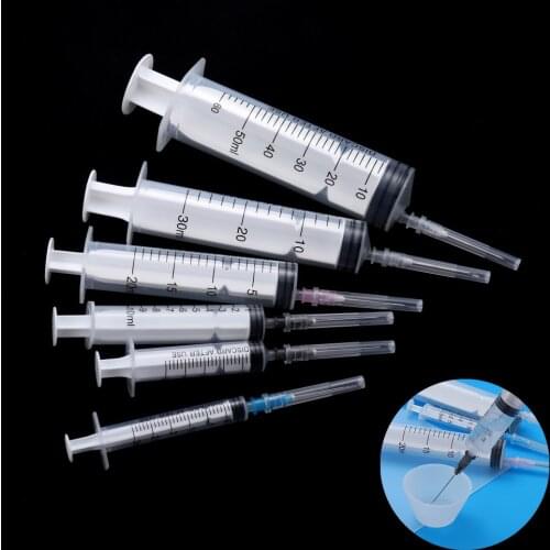 1Pcs 3-60ml Syringe Epoxy Resin Shaker with Dispense Needles for DIY Jewelry Resin Mold Charms Liquid Injection Pipette Tools