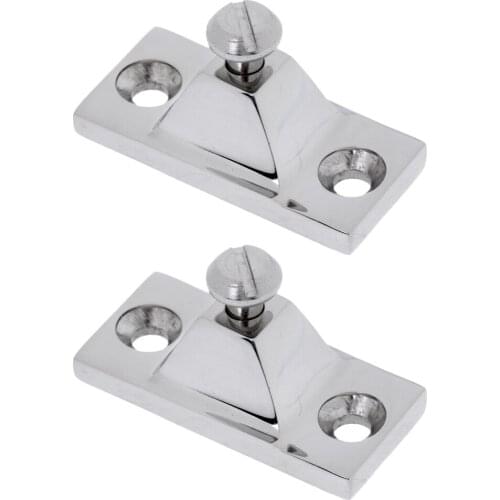2 Pieces Marine 316 Stainless Steel Side Mount Deck Hinge Boat Bimini Top Fitting Hardware