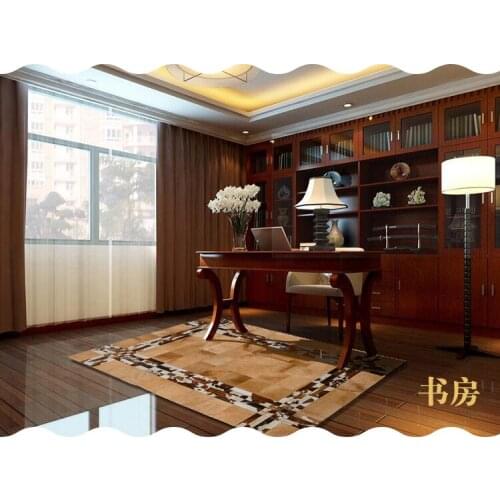 2018 free shipping 100% natural genuine cow leather karpet untuk ruang tamu
