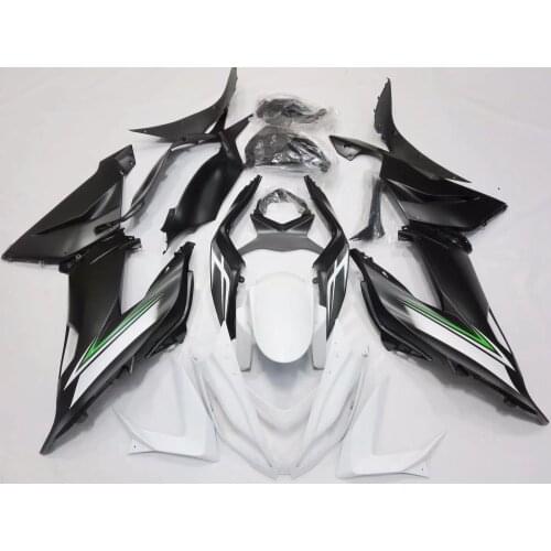 2021 WHSC Motorcycle Fairing Kit For KAWASAKI 6R 2013 Black White