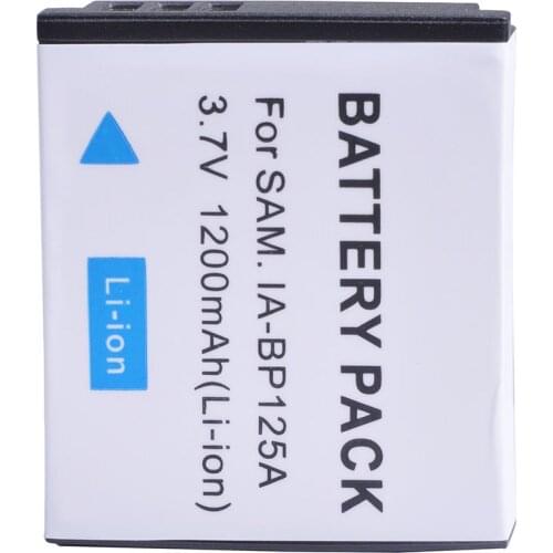 1X 1200mAH IA-BP125A IA BP125A BP125A Rechargeable Camera Battery for Samsung HMX-QF20,HMX-QF30,HMX-QF300,HMX-M20,HMX-Q10,HMX-Q1