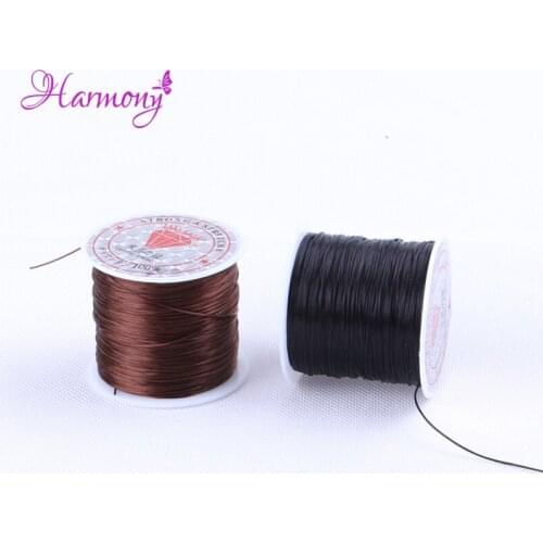 Free Shipping 2Roll/lot 11m Stretch Elastic Crystal String Cord Thread for Weaving Hair & Making Jewelry Bracelets Beading