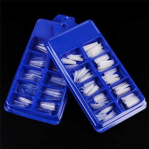 No-Crease Clear Long Ballerina Nails Clear Full Cover Nails False Nail For DIY Nail Art MH88