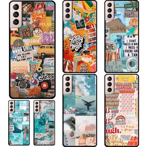 Summer Beach Collage Phone Case For Samsung Galaxy S21 S20 Ultra Note 20 Note 10 S8 S9 S10 Plus S20 FE Cover