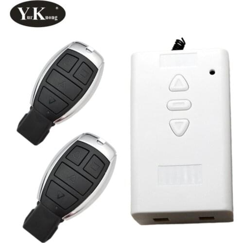 DC 12V 24V 36V Motor Manual Controller Motor Remote Control Switch Forwards Reverse Up Down Stop with Limit Switch 60W curtain