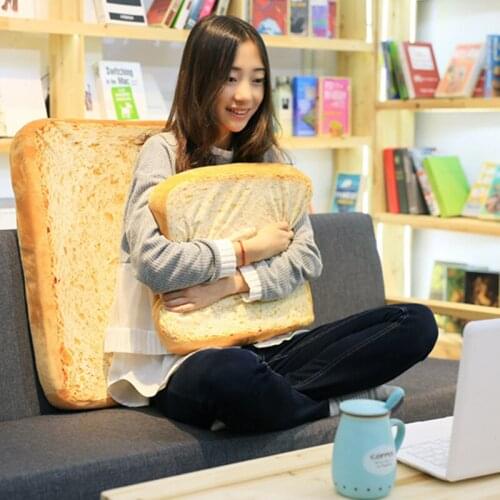 Cat pet cushion pillow toast plush toys with micro-blog toys toast slices cushion kawaii plush toys for children Kawaii kids toy