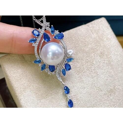 Nice Quality New 925 Sterling Silver Pendant Base Settings Mountings Findings Parts for Pearl Crystal Jade Agate Beads Stones