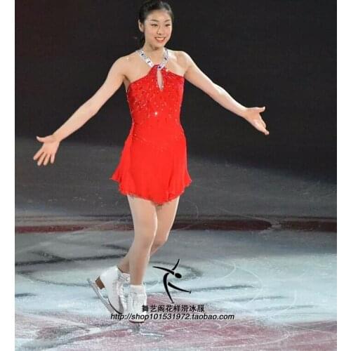 Crystal Custom Figure Skating Dresses For Girls Graceful New Brand Ice Skating Dresses For Competition DR4341