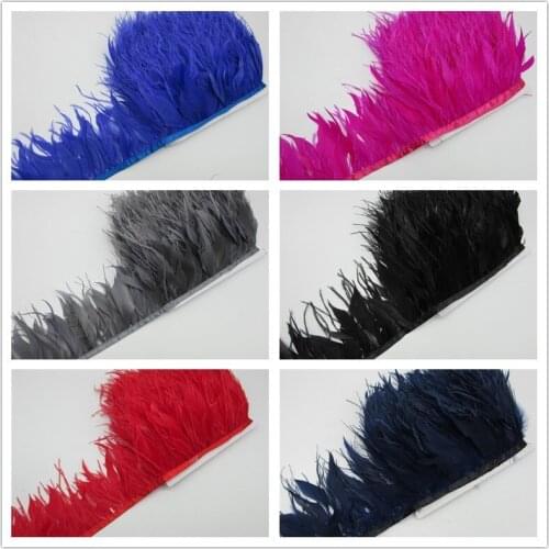Beautiful 5Yard /lot Trimming 10-15cm/4-6inches For Sewing Dress Accessories Party Dress Diy DIY Plumas De Faisan
