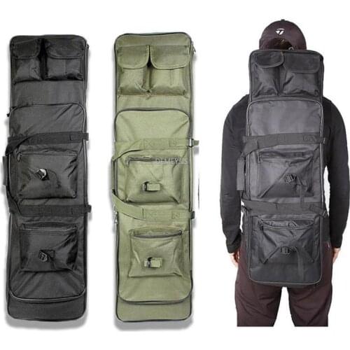 Nylon 100cm / 39.4" Outdoor Military Hunting Backpack Tactical Shotgun Rifle Square Carry Bag Gun Protection Case Backpack